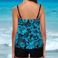 thumbnail image 2 of UPPADA Two Piece Tankini Swimsuits for Women High Waisted 2 Piece Bathing Suits Floral Print Tankini Set Tummy Control Modest Swimwear for Holiday Barhing Suits Multicolor,L, 2 of 3