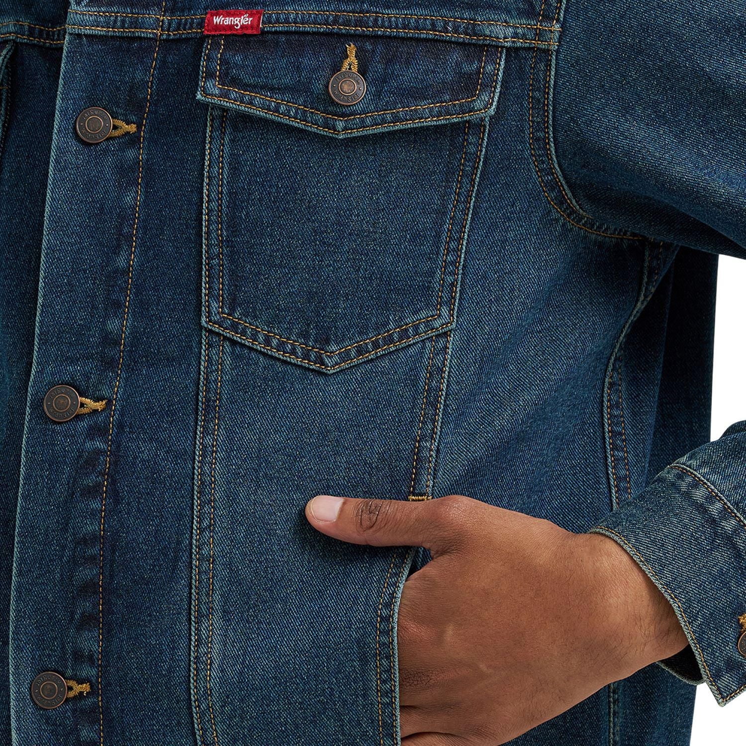 Veste de camionneur en denim pour homme Wrangler