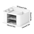 thumbnail image 3 of RXIRUCGD Desk Organizer With 2 Drawer Multi Functional Pencil For Desk Desk Organizers And Accessories With 5 Compartments Drawer For Office With Study Supplies, 3 of 6