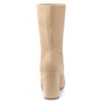 thumbnail image 3 of Unique Bargains Bottines à Talon Bloc Extensibles à Bout Rond pour Femmes, 3 of 6