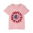thumbnail image 2 of MKOSPLRT T-Shirt Drapeau des États-Unis pour Fille Garçon Manches Courtes Col Rond T-Shirts à Fleurs T-Shirts Graphiques Fête de l'Indépendance Cadeaux Joyeuse Journée du Souvenir, 2 of 9