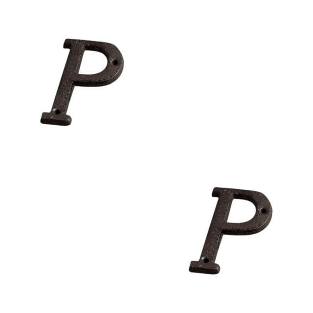 Decodeary Impeccable Metal Letters House Sign Easy-to-Install And Fade-Resistant Durable B17--P 2Set