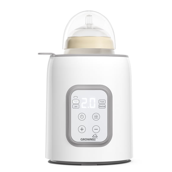 GROWNSY Chauffe-Biberon 8-en-1 avec Minuterie, Contrôle de la Température, Décongélation, Stérilisateur, Fonction de Chauffage pour Pots d'Aliments pour Bébé