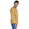 thumbnail image 3 of Atasi Kurta à Manches Longues pour Hommes en Coton Slub Uni à Col Rond Chemise Ethnique-6564, 3 of 7
