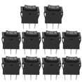 thumbnail image 3 of 10pcs KCD1 Mini Interrupteurs à Bascule 3Pin 3position Bateau Carré Onoff pour les Appareils Ménagers, 3 of 14