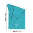 thumbnail image 3 of TopLLC Couverture Jetée, Couverture Jetée pour Canapé Gym Exercice Serviette Équipement Antidérapant Coussin de Sueur Serviette Extérieur Course Randonnée Respirante Essuyer Serviette de Sueur polyester Serviettes de Bain, 3 of 6