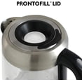 thumbnail image 3 of Ovente Electric Hot Water Glass Kettle 1.7 Liter with ProntoFill Technology The Easy Fill Solution, Halo LED Light, BPA-Free, 1500 Watts Perfect for Tea, Coffee, Hot Beverage Silver (KG612S), 3 of 10