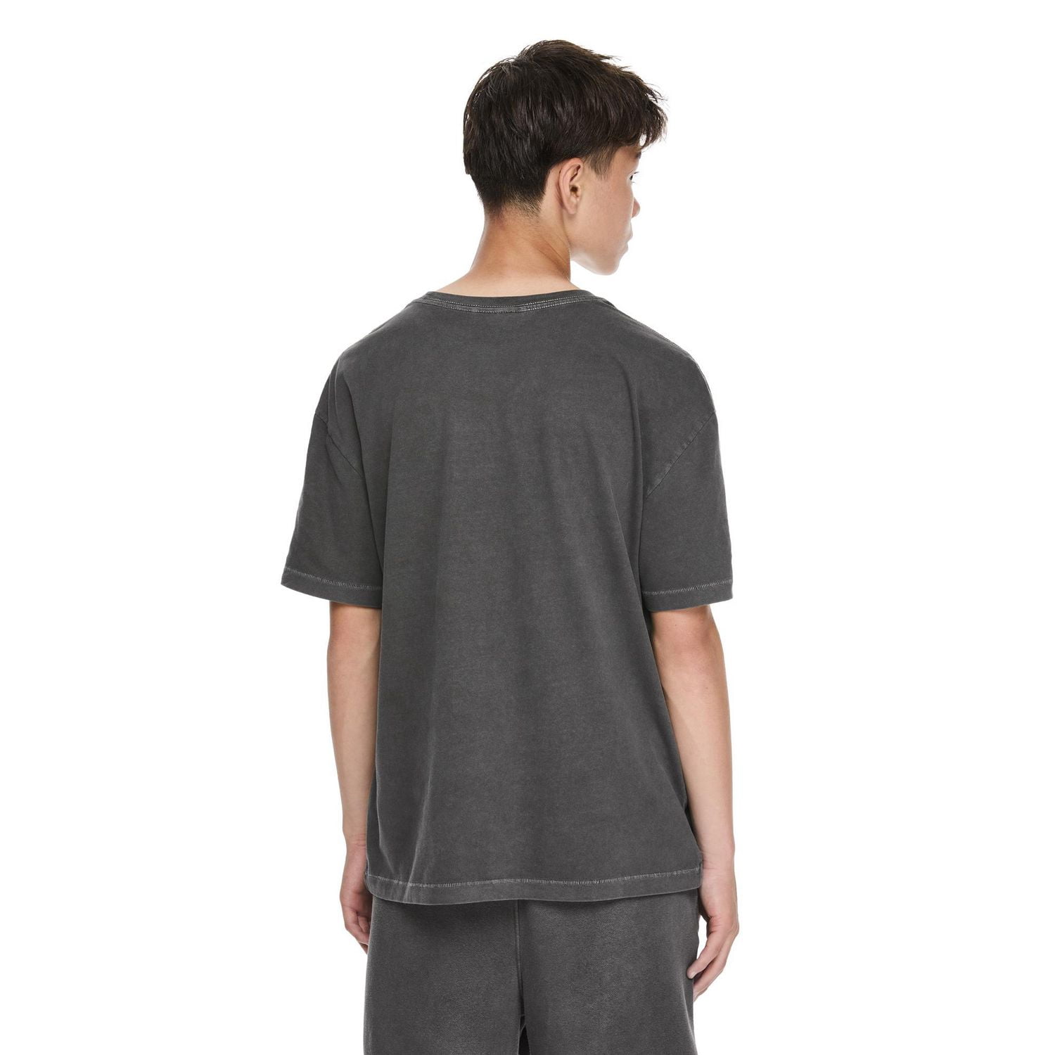 T-shirt délavé à manches courtes avec encolure ras du cou Jackson pour garçons