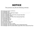 thumbnail image 2 of CMX Rear Disc Brake Caliper Assembly Left Right Side (Driver Passenger) Kit for Car Volkswagen Jetta Golf Passat Beetle Audi GTI Eos A3 Quattro KBC-100310, 2 of 10