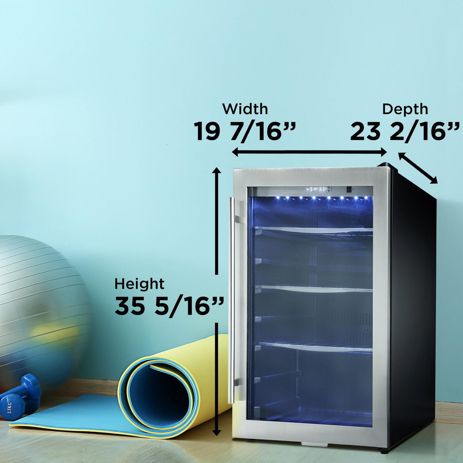 Danby DBC434A1BSSDD Centre de boissons autoportant de 4,3 pi3 en Acier Inoxydable