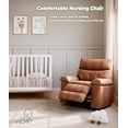 thumbnail image 3 of Fauteuil Inclinable Surdimensionné, Fauteuils Inclinables Manuels pour Adultes, Petit Fauteuil Inclinable en Cuir PU pour Petit Espace, VR, Réglable 90° - 150°, Fauteuil Simple de Style Lazy Boy, 3 of 8