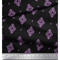 thumbnail image 2 of Soimoi Cotton Poplin Fabric Filigree Damask Print Fabric by the Yard 56 Inch Wide, 2 of 3
