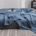 thumbnail image 4 of Oefntac Savings Cotton Bed Blanket Twin Cotton Thermal Blanket Lightweight Bed Throw Breathable Soft Comfortable Blanket For All Season, 4 of 6