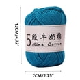 thumbnail image 3 of Birdeem 5 Strands Milk Cotton Doll Crochet Diy Knitting Thread Baby Sweater Wool Ball, 3 of 6