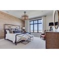 thumbnail image 4 of Farmhouse Semi Flush Mount Ceiling Light Metal Drum Shade Wood Finish 3-Light, 4 of 4