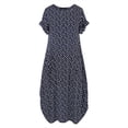 thumbnail image 3 of EIMELI Robe Décontractée pour Femmes Robe Décontractée pour Femmes à Pois Manches Courtes Col Rond Robe Maxi Vêtements pour Femmes G Noir, 3 of 3