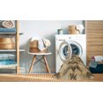 thumbnail image 2 of Ahgly Company Machine Washable Indoor Rectangle Transitional Brown Area Rugs, 3' x 5', 2 of 7