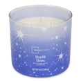 thumbnail image 4 of Mainstays 3-Wick Textured Wrapped Starlit Skies Scented Candle, 14 oz, 4 of 6