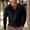 c01Black, variant on LNWUY Men's Fall Long Sleeve Henley Shirts Cotton Button Spring Casual T-Shirts Solid Color Soft Basic Tops Trendy Blue XXXL