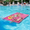 thumbnail image 2 of HOMCOM 12x6ft Floating Mat Floating Lily Pad Water Carpet Float Aqua Mat Water Recreation and Relaxing in Lake, River, Beach, Swimming Pool, Pink, 2 of 9