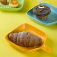 thumbnail image 2 of Ceramic Baking Pan Tableware Plate Simple Style Baking Plate Household Grill Plate Baking Tray with Handle for Restaurant Home Dinner (Pink), 2 of 8