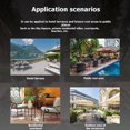 thumbnail image 3 of Outdoor High Back Chair Cushion Waterproof Folding Cushion Integrated Seat Backrest Cushion for Patio Rocking Chairs, 3 of 6
