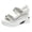 Blanc, variante sur Sandales de Sport de Randonnée pour Femmes Légères et Confortables à Bout Ouvert Chaussures de Marche Antidérapantes Rehaussantes Espadrilles de Plage Noires Taille 6