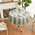 thumbnail image 3 of Spring Summer Tablecloth 60x60 Inch Round, Wild Flowers Floral Table Cover for Party Picnic Dinner Decor, 3 of 6