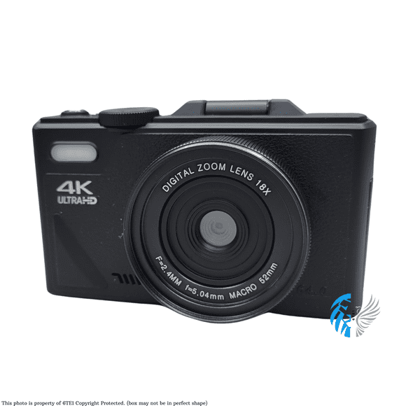 Refurbished Vivitar VECXX99 4K 20MP Digital Camera with 8x Digital Zoom and 3" LED Display - Black