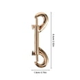 thumbnail image 2 of AURARMLET 10Pcs Metal Dog Leash Snap Hooks with Dual Ends for Outdoor Use and Quick Connect, 2 of 5
