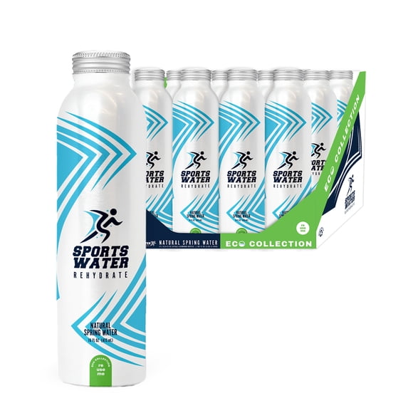 Sport Bouteille d'Eau en Aluminium, Eau de Source, 12 X 500 ml