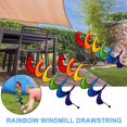 thumbnail image 4 of Colorful Windmill Spinner Outdoor Hanging Toy, 2-Pack Durable Polyester Fabric With Swivel Bearing, Easy Setup Patio Decor, 4 of 8