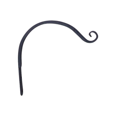 Panacea Black Wrought Iron 12 in. H Curved Forged Plant Hook 1 pk