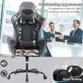 thumbnail image 2 of BestOffice Ergonomic High-Back Office Chair, Executive Swivel PC Task Chair with Lumbar Support, PU Leather, Camo White, 2 of 7