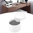 thumbnail image 1 of Jewelry Organizer, Three Dimensional Small Portable Rotating Jewelry Box Stable Base with Lid for Home for Office White, 1 of 7