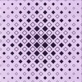 thumbnail image 1 of Ahgly Company Tapis d'Intérieur Lavable à la Machine, Carré, Transitionnel, Fleur Violette Violette, Tapis de Zone, 6 Pieds Carré, 1 of 7