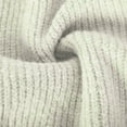 thumbnail image 4 of VgaVtl Pullover Womens Plus Size Sweaters Long Sleeve High Neck Sweaters for Women Knitted Warm Solid Color White Sweaters, 4 of 5