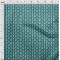 thumbnail image 4 of oneOone Viscose Chiffon Turquoise Green Fabric Asian Block Print Craft Projects Decor Fabric Printed By The Yard 42 Inch Wide, 4 of 4