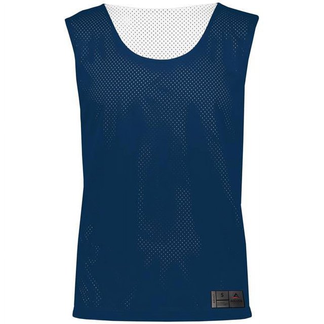 ASI 9717.301.3XL Adult Mesh Reversible Pinnie Top, Navy & White - 3XL
