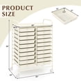 thumbnail image 3 of Costway 20 Drawers Rolling Storage Cart Art Craft Organizer on Wheels Multipurpose White, 3 of 10