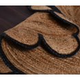 thumbnail image 3 of Indian handmade Braided Natural Farmhouse Jute with Black Color Design Round Rugs, Scalloped Round Rugs Size , 7 x 7 Feet Round ( 210 cm x 210 cm ), 3 of 4
