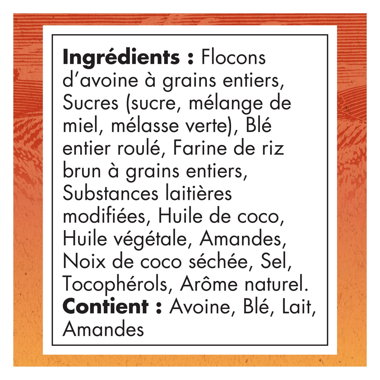 Quaker Céréales granola Croque Nature Légères et croustillantes Saveur Miel et noix