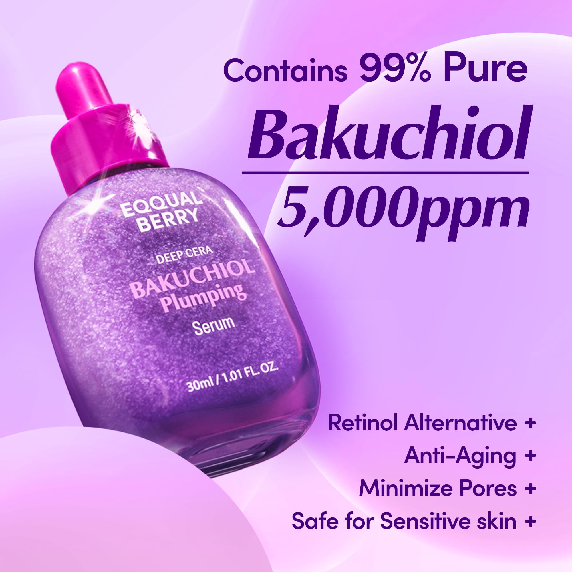 EQQUALBERRY Bakuchiol Plumping Serum â€“ Pore and Wrinkle
