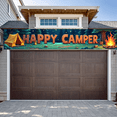 thumbnail image 5 of Forest Design Happy Camper Tent Banner Campfire Nature Scene for Outdoor Adventure Camping Event, 5 of 5