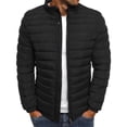 thumbnail image 1 of Mens Solid Color Jacket Cotton Padded Jacket Fashion Cotton Padded Jacket Mens Warm Cotton Padded Jacket, 1 of 3