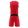 thumbnail image 4 of WEIYLL Ensembles pour Filles Soccer Soccer Entraînement Équipe 2 Pcs Survêtement Sport Entraînement Mise en Forme Rouge Rentrée des Classes Tenues d'Automne Taille 5-6 Ans, 4 of 4