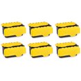 thumbnail image 1 of Homz Durabilt 15 Gallon Tough Flip Lid Storage Container, Black/Yellow (6 Pack), 1 of 7
