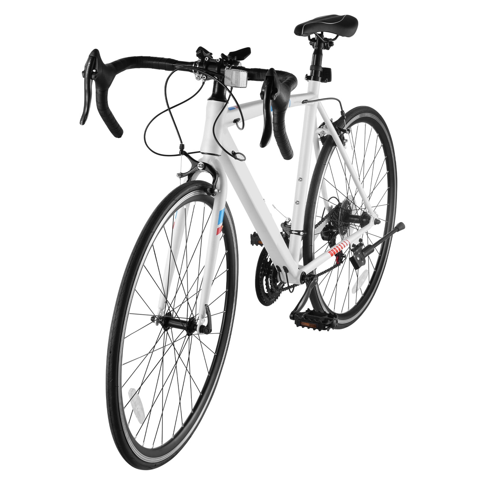 KFFKFF Road Bike, 700C Wheels Racing Bike, SHIMANO 21 Speeds Drivetrain City Commuter Road Bicycle, Urban Adult Sport Bicycle with Carbon Steel Frame, Drop Bar, Caliper Brake