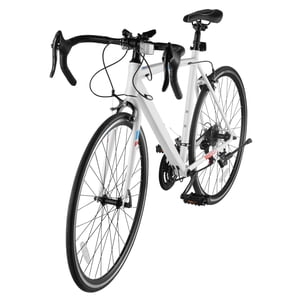 KFFKFF Road Vélo, 700C Vélo de course de roues, SHIMANO 21 Speeds Drivetrain City Commuter Road Bicycle, Urban Adult Sport Bicycle avec cadre en acier au carbone, barre de chute, frein à étrier