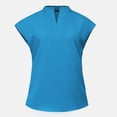 thumbnail image 5 of Ensemble de Sarraus pour Femmes, Haut de Sarrau Extensible à Col Montant et Pantalon Jogger à Cordon avec Multiples Poches, Anti-Froissement, Uniforme de Travail Infirmier, Col Montant, Uniforme Médical Confortable, Bleu, 5 of 5